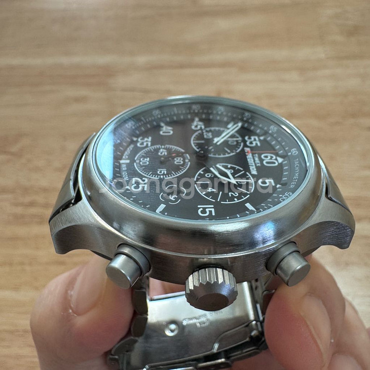 타이맥스 [TIMEX] 익스페디션 풀메탈 크로노그래프 손목시계 (S급)--7