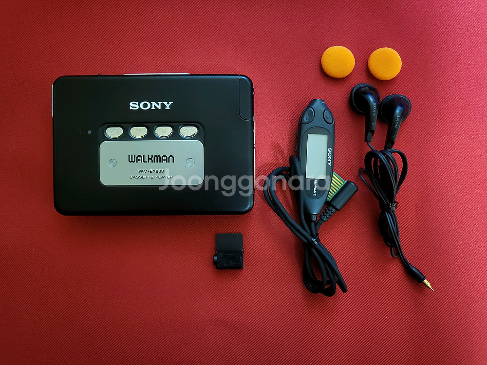 소니워크맨 WM-EX808 깨끗한 풀세트 정상작동품--0