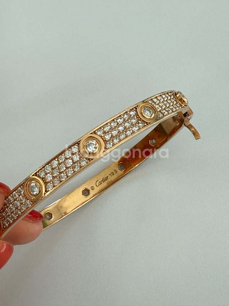 18K 10.5돈 까르띠에 러브 팔찌 제작 판매합니다--1