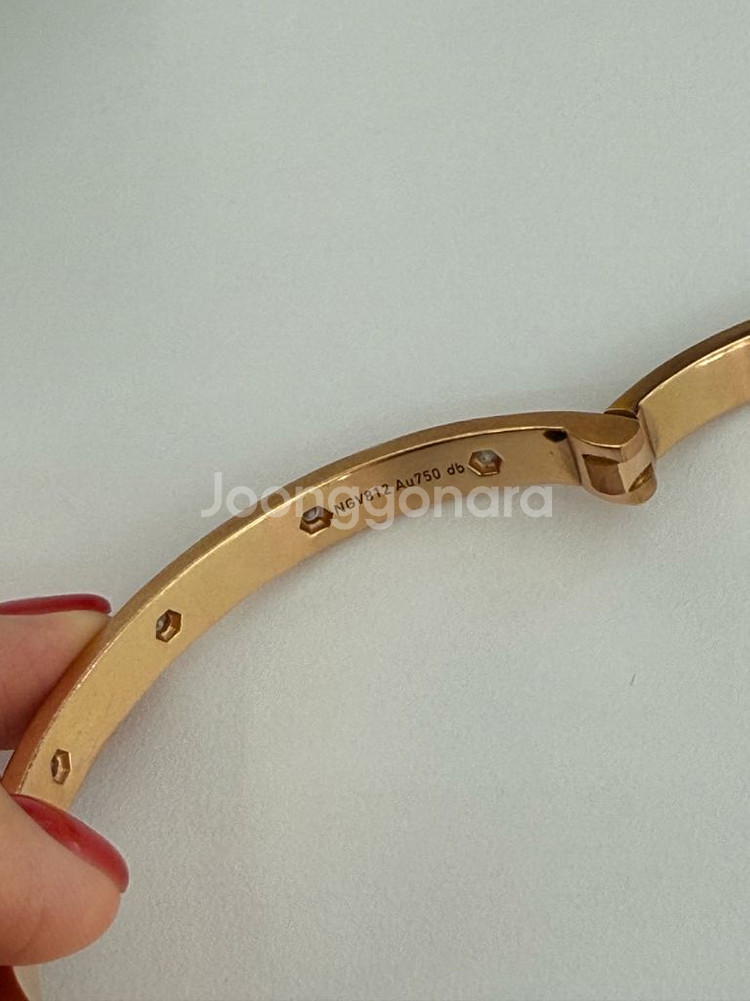 18K 10.5돈 까르띠에 러브 팔찌 제작 판매합니다--2
