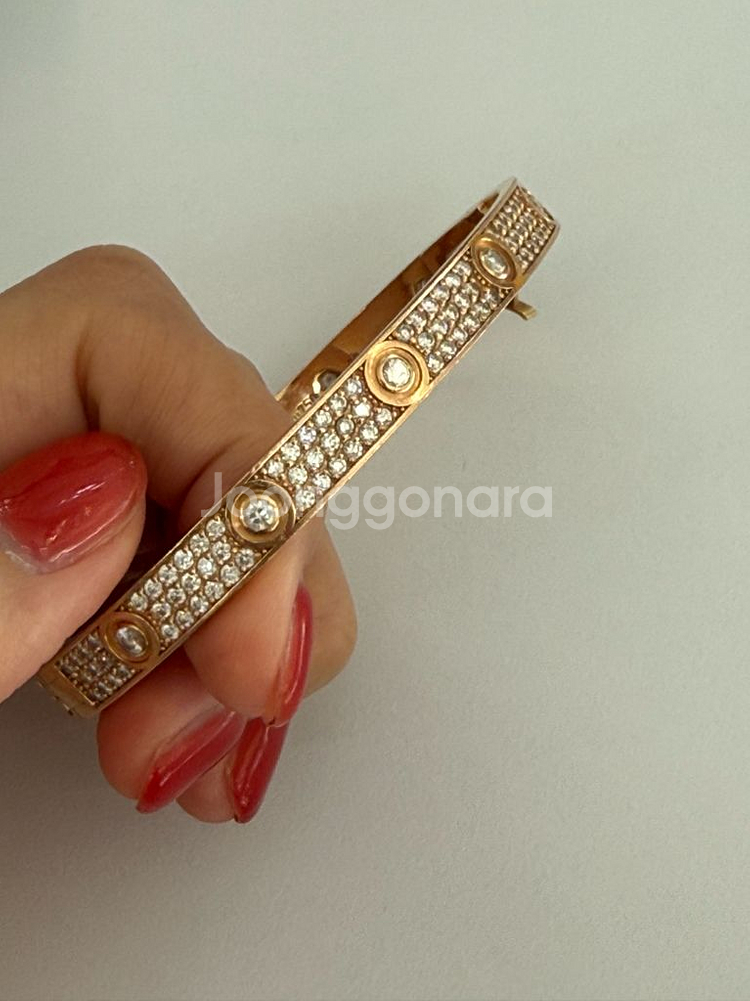 18K 10.5돈 까르띠에 러브 팔찌 제작 판매합니다--0