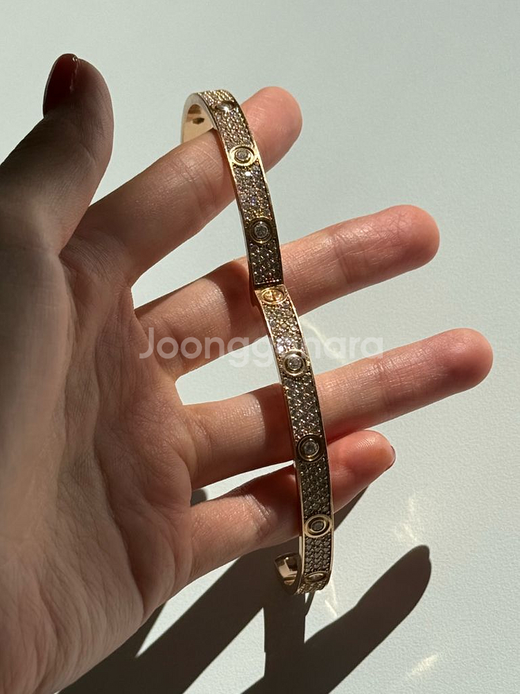 18K 10.5돈 까르띠에 러브 팔찌 제작 판매합니다--4