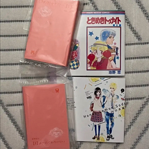 2종 일괄)리본 70주년 허니레몬소다+두근두근투나잇 콩가샤 미니만화책가챠