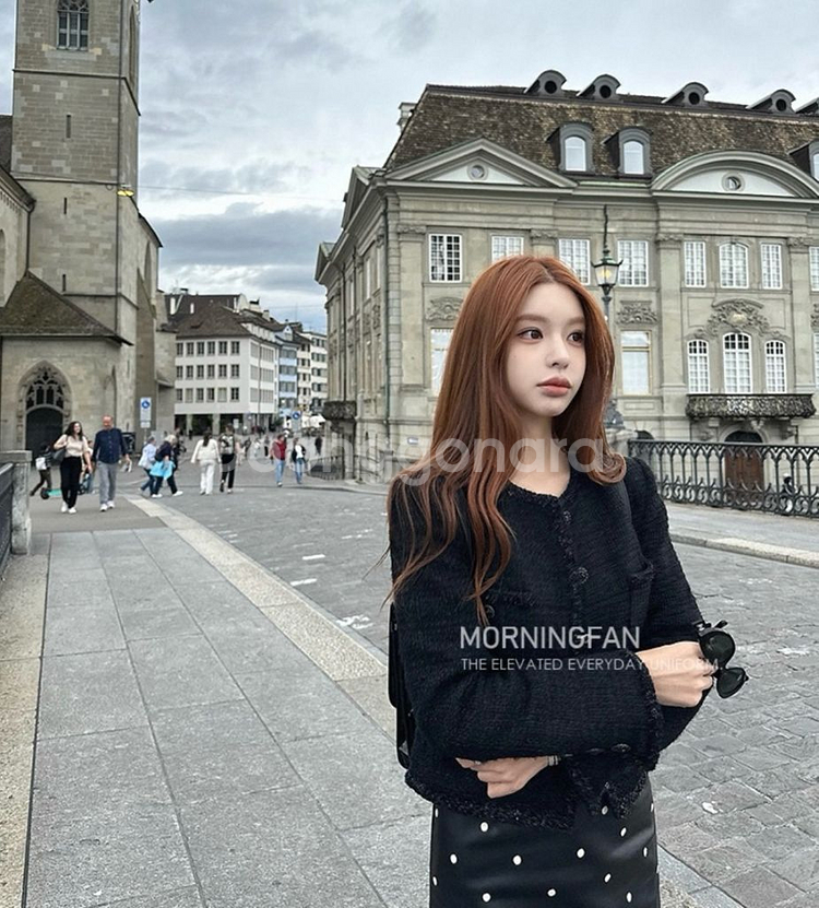 완벽 여성 블랙 트위드자켓--7