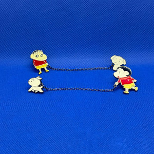 짱구 흰둥이 브로치 배찌 2세트 새상품