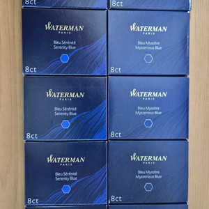 워터맨 만년필 잉크 카트리지 10팩 일괄