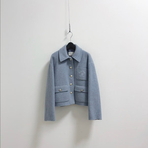 제이제이지고트 울 캐시미어 블렌디드 하늘 울 자켓