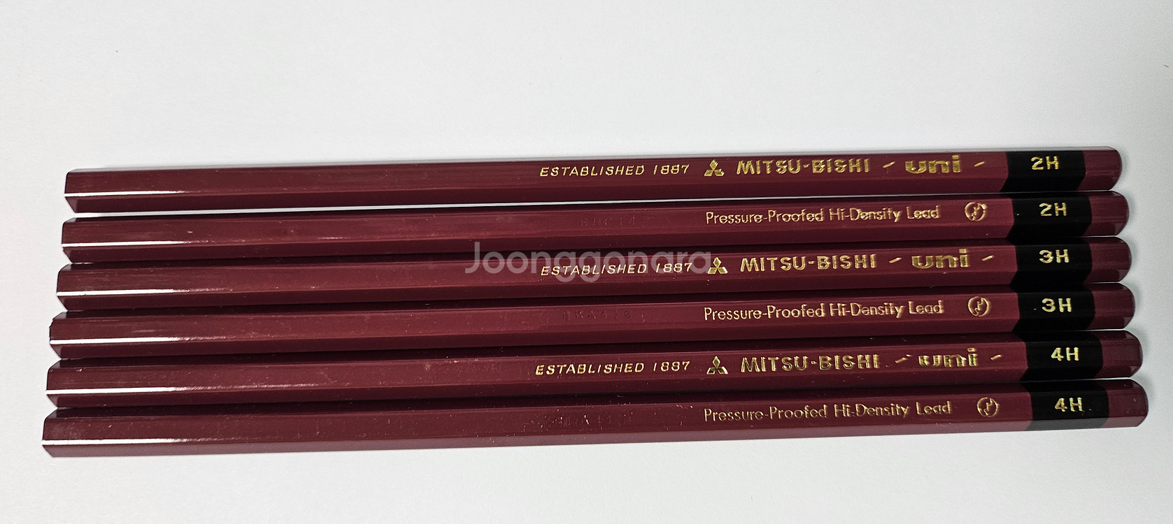빈티지 미츠비시 유니 연필2h 3h 4h 경도--0