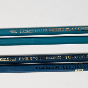 빈티지 이글 터쿼이즈 연필 경도 2h