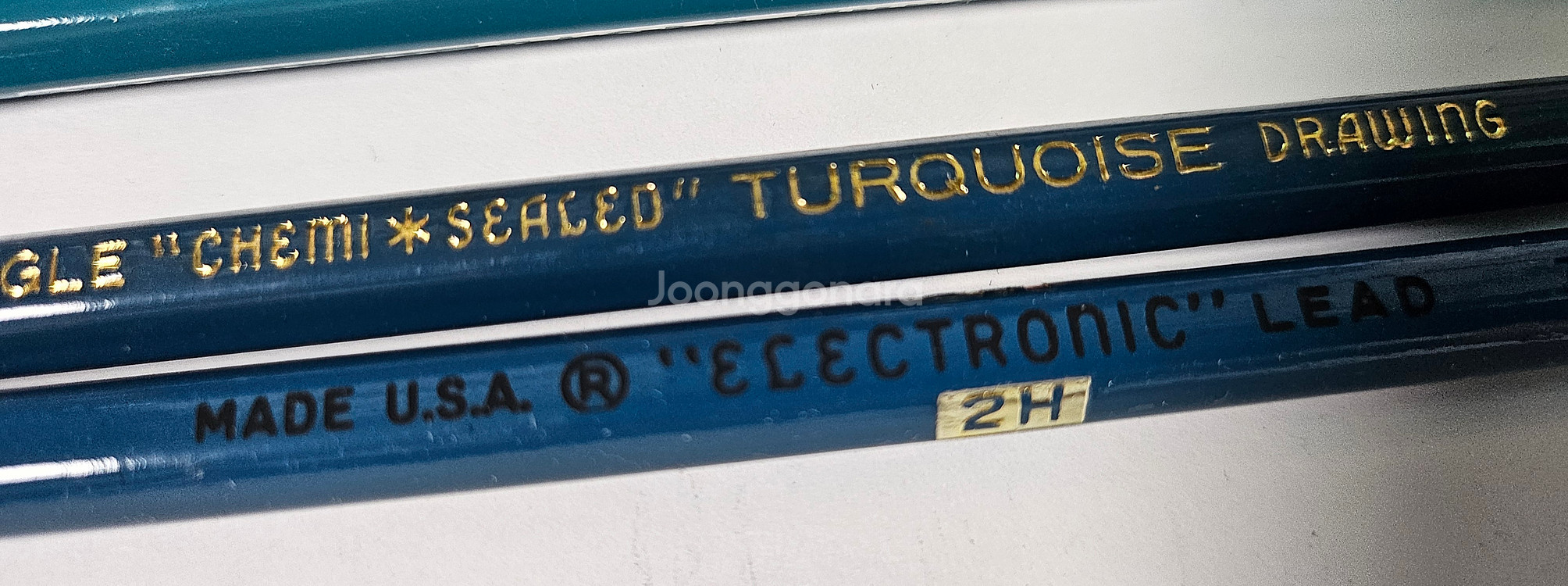빈티지 이글 터쿼이즈 연필 경도 2h--3