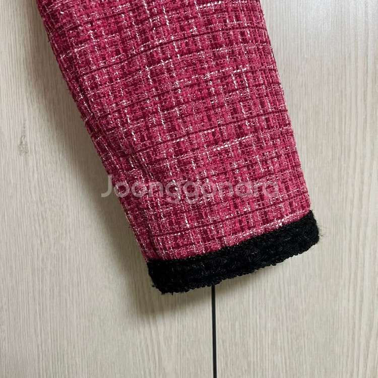 락케이크 크롭 트위드자켓--5