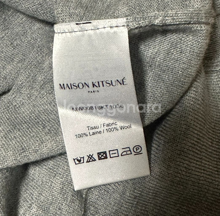 메종키츠네 베이비폭스 레귤러 니트 - 그레이--6