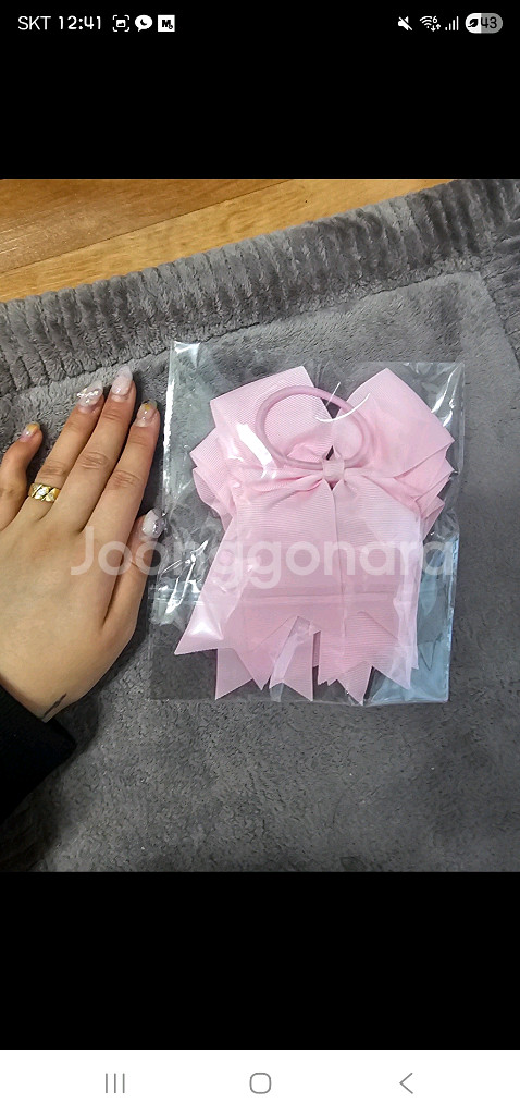 유아동 어린이 리본 머리끈 2세트--1