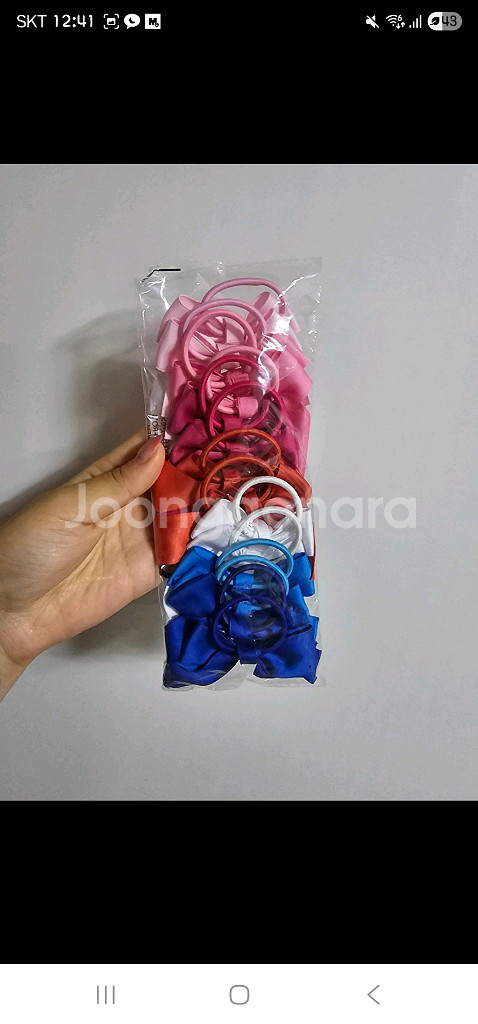 유아동 어린이 리본 머리끈 2세트--2