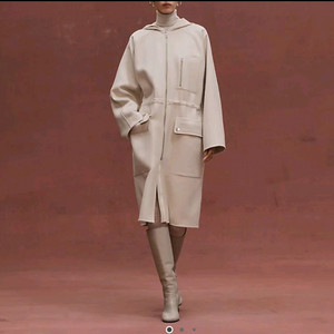 에르메스 코트 샹달 코트 블랑 샤블르 34사이즈