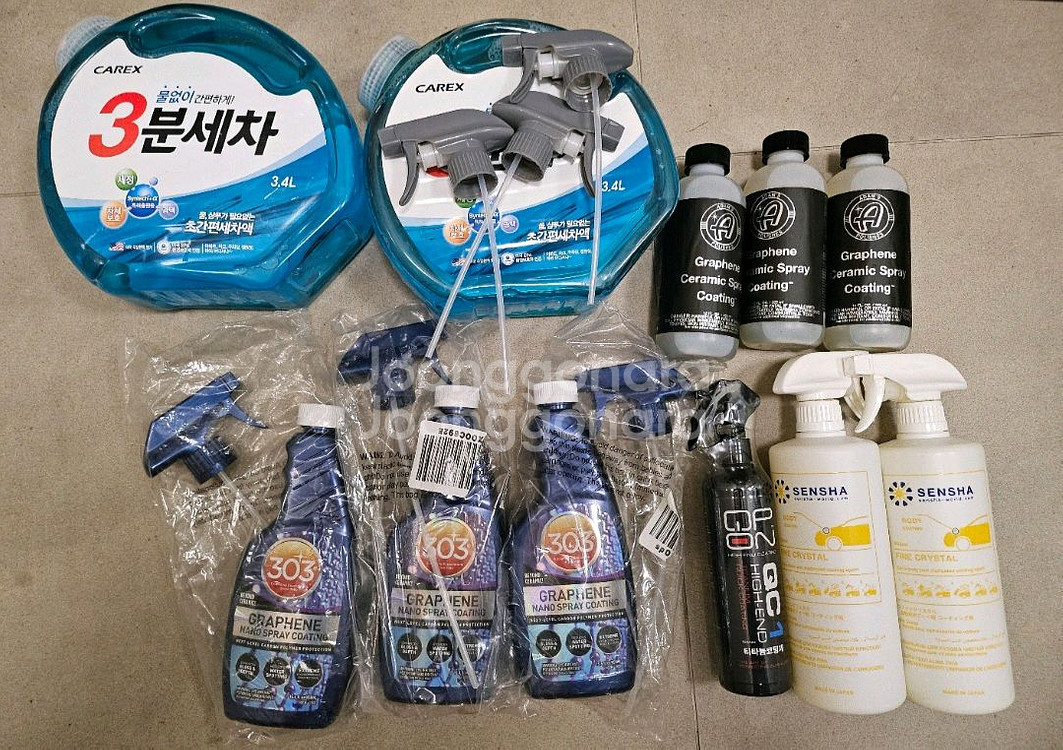 차량용품 세트 세차 코팅 세라믹 크리스탈 303, Adams, SENSHA 새제품--4