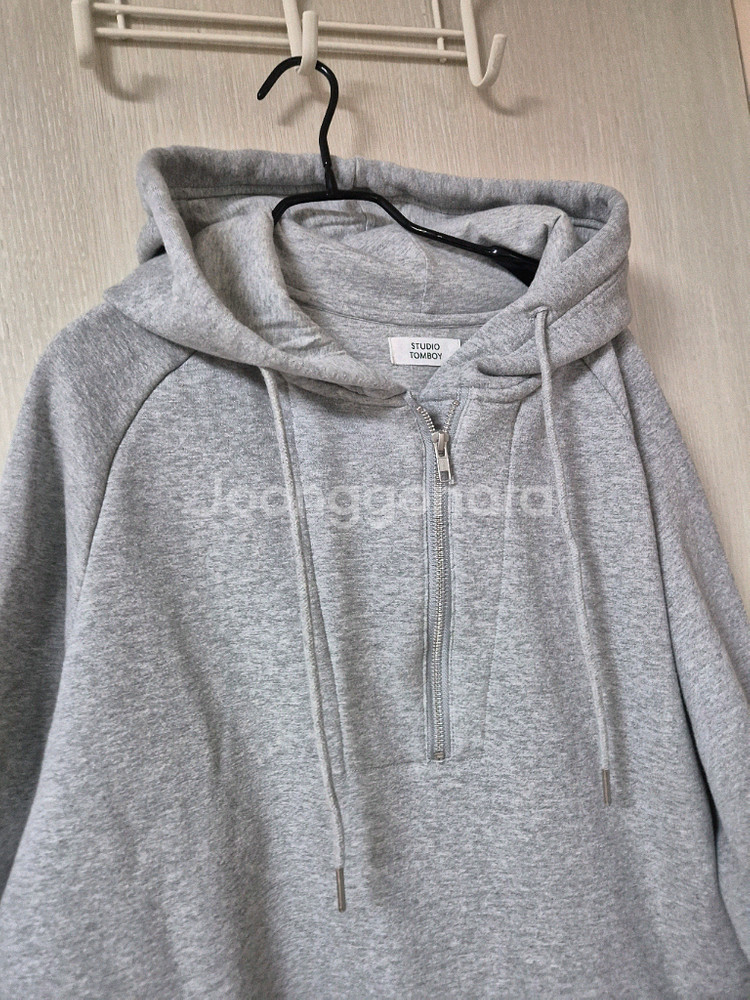 (24년) 스튜디오톰보이 후드원피스 기모롱원피스--4