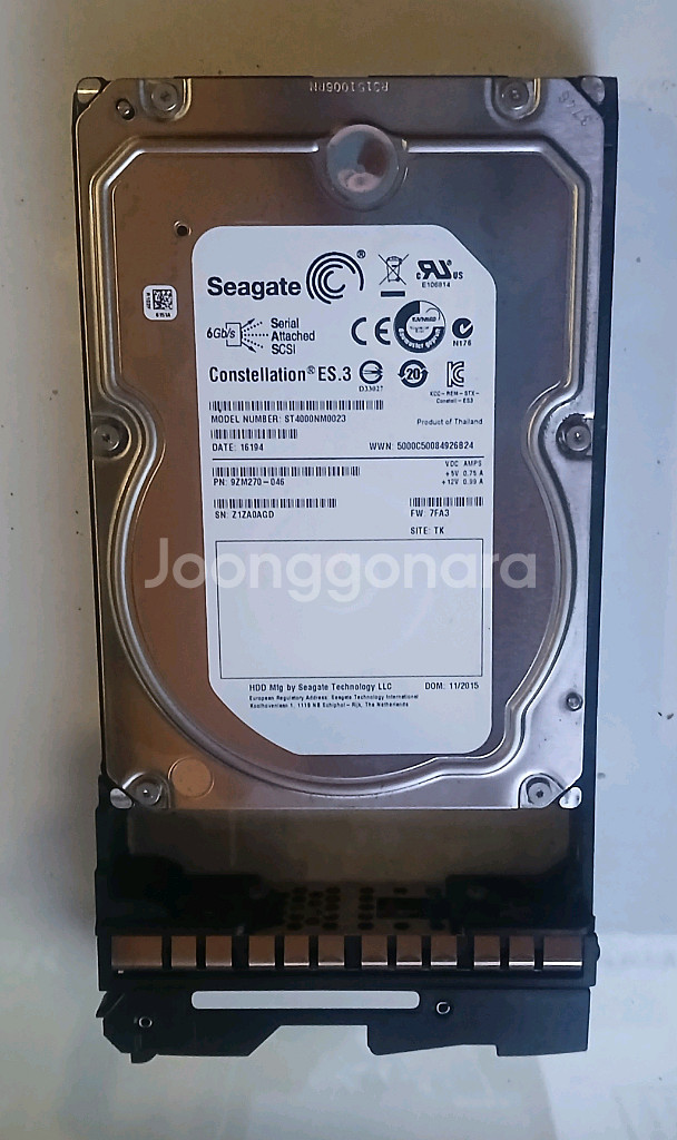 새상품 일본 시게이트 오리지널 4테라 서버용 하드 팝니다--2