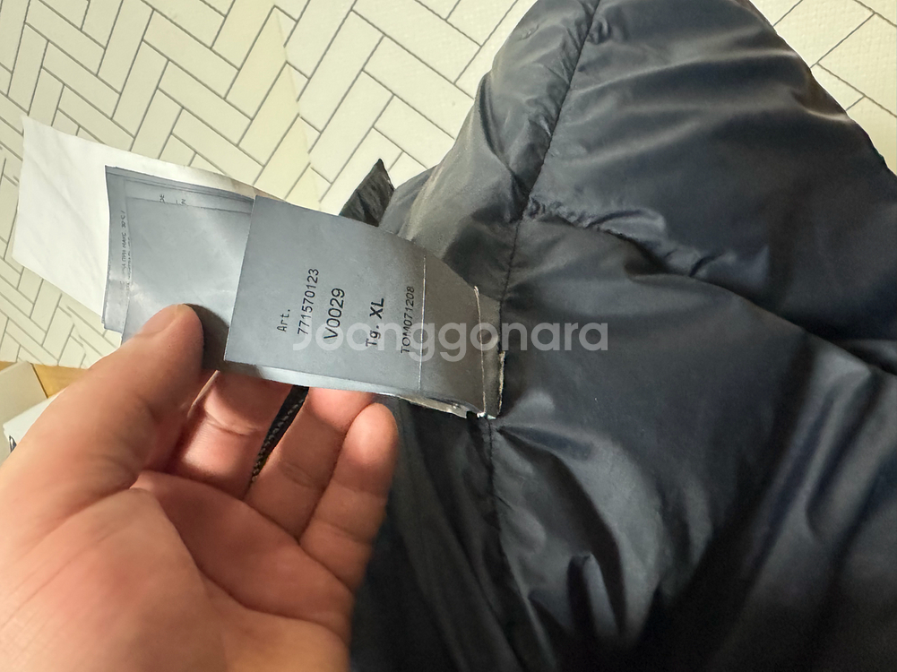 스톤아일랜드 크링클랩스 롱패딩 22fw XL--5