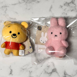 곰돌이푸우 키링 / 핑크 미피 키링