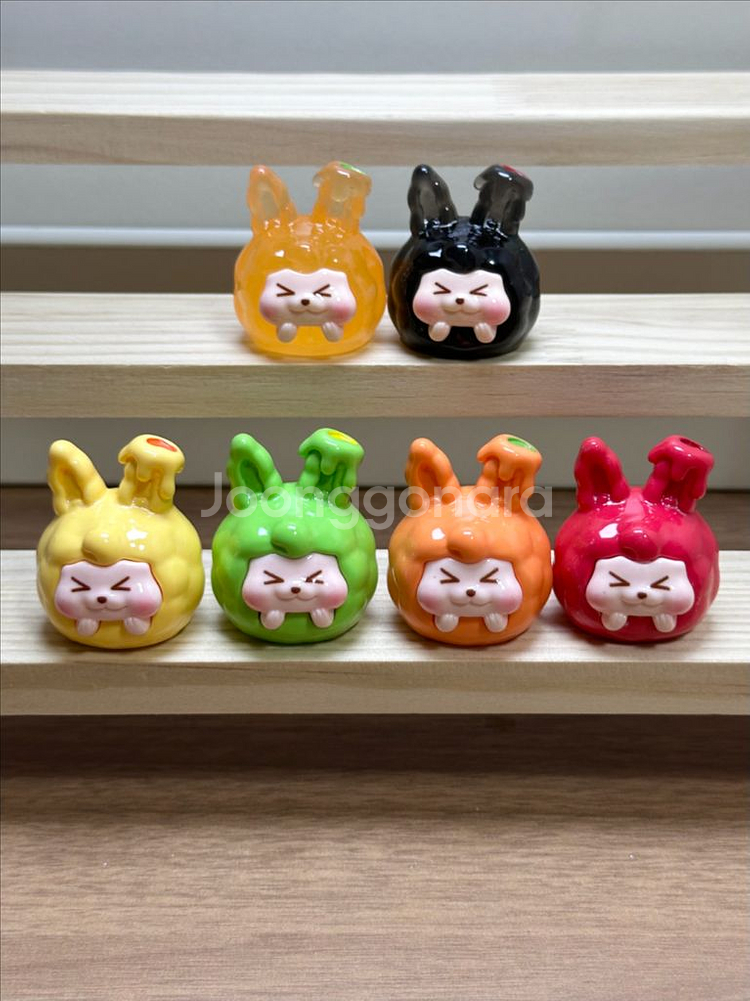 수지 제작 피규어 야광 사랑에빠진 하트 모찌 미니어처 오브제--0