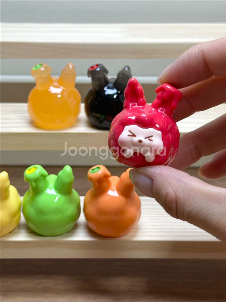 수지 제작 피규어 야광 사랑에빠진 하트 모찌 미니어처 오브제--3