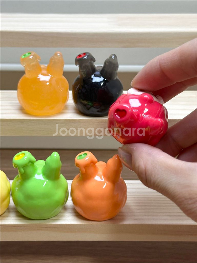 수지 제작 피규어 야광 사랑에빠진 하트 모찌 미니어처 오브제--2