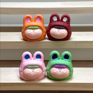 수지 제작 피규어 매트 아마릴리스 토끼 해피데이 미니어처 오브제