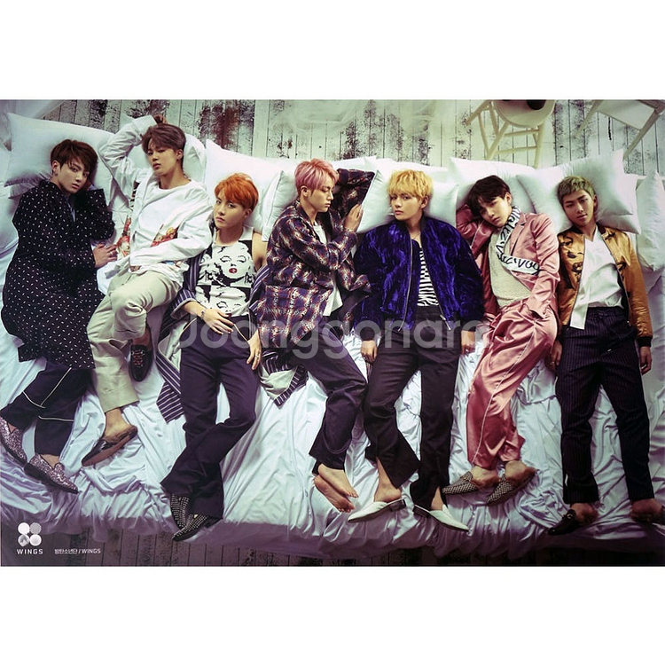 방탄소년단 피땀눈물 정규앨범 포스터 2장--0