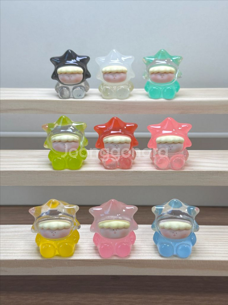 수지 제작 피규어 야광 소원별 미니어처 오브제--0