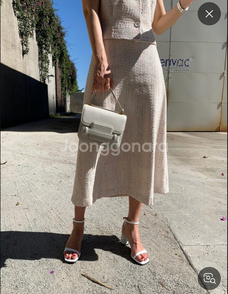 ORR 오르 트위드 스커트 핑크 S (새상품)--2