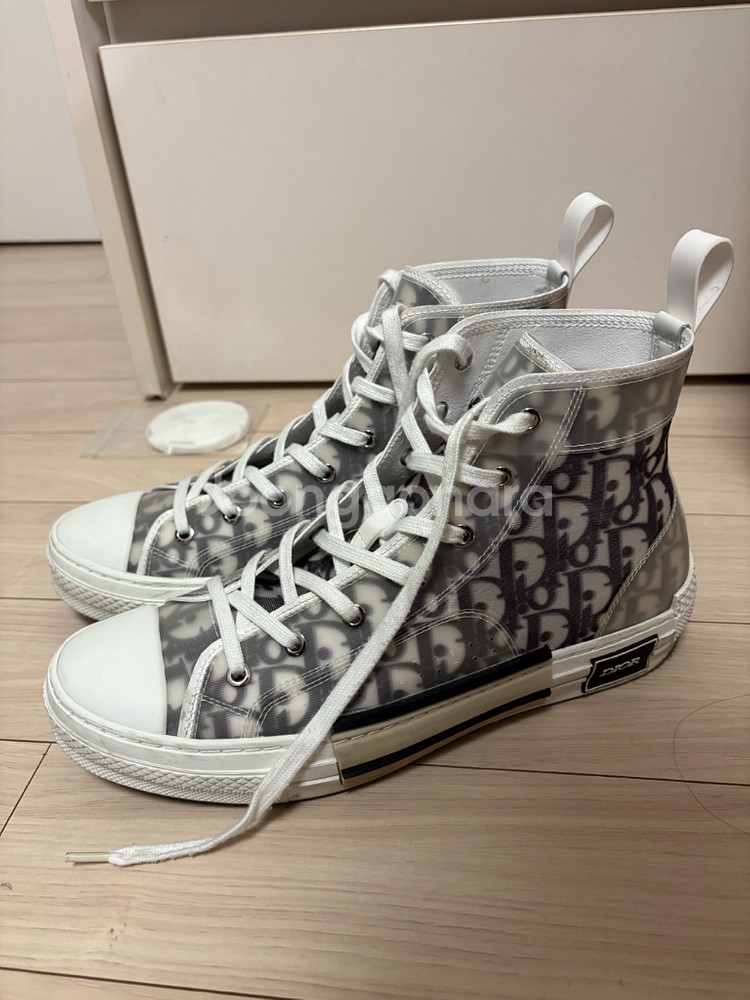 [43] 디올 오블리크 b23 하이탑 스니커즈--0