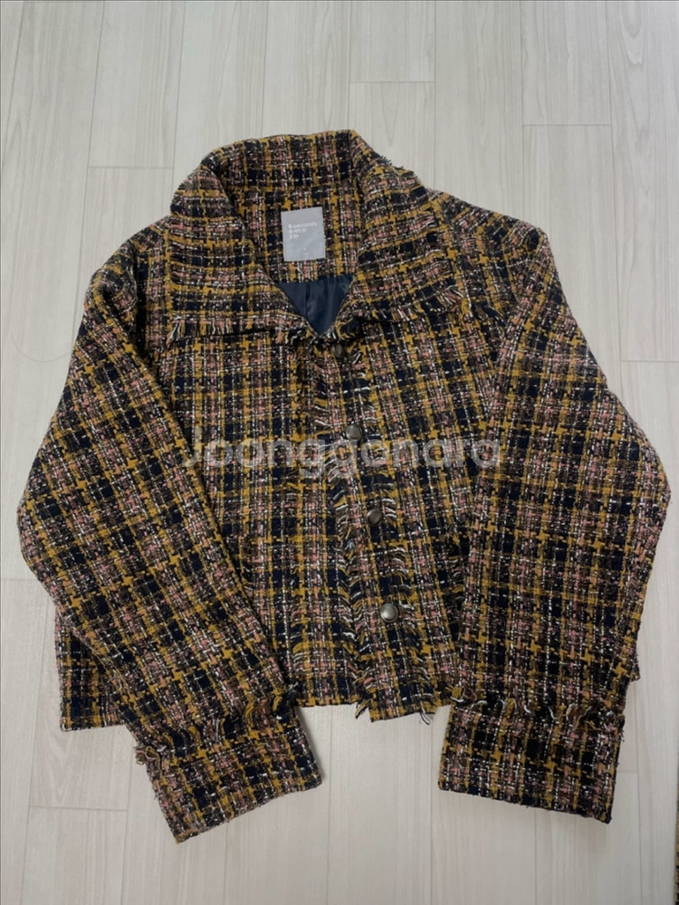 에잇세컨즈 트위드 자켓 스커트 셋업--1