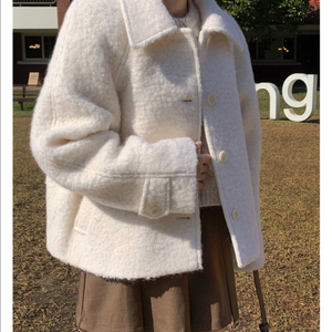 디어먼트 울 덤블 하프 싱글 코트