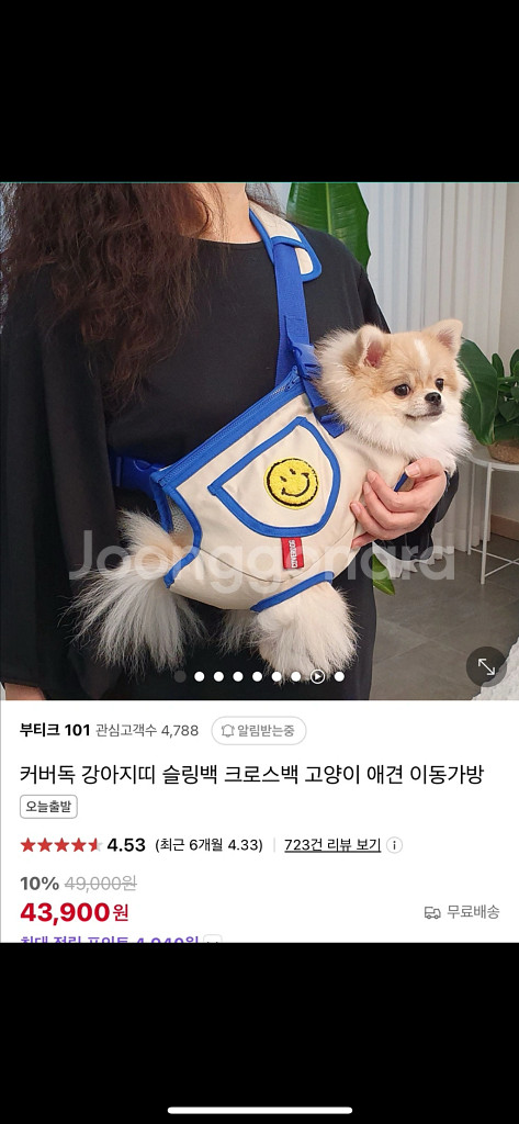 강아지 숄더백--0