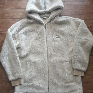 푸마 퍼 후드 집업 XL