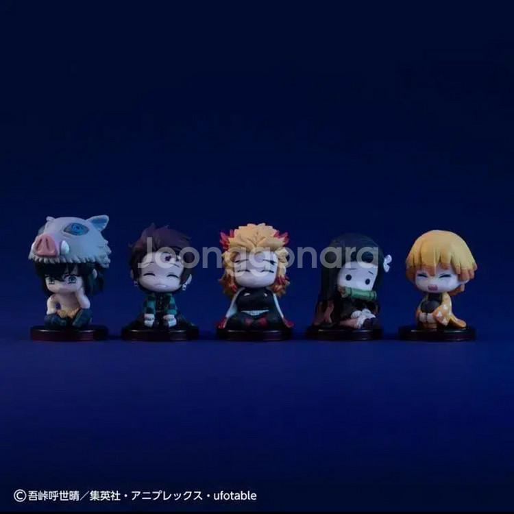 (한정판미개봉) 귀멸의칼날 스와라세타이 피규어 가챠 무한열차 한정판 풀세트--3