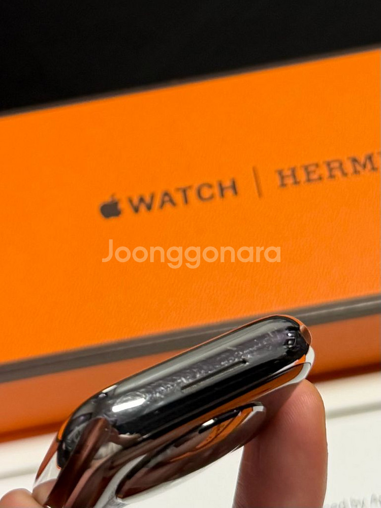 애플워치7 에르메스 45mm 실버--3
