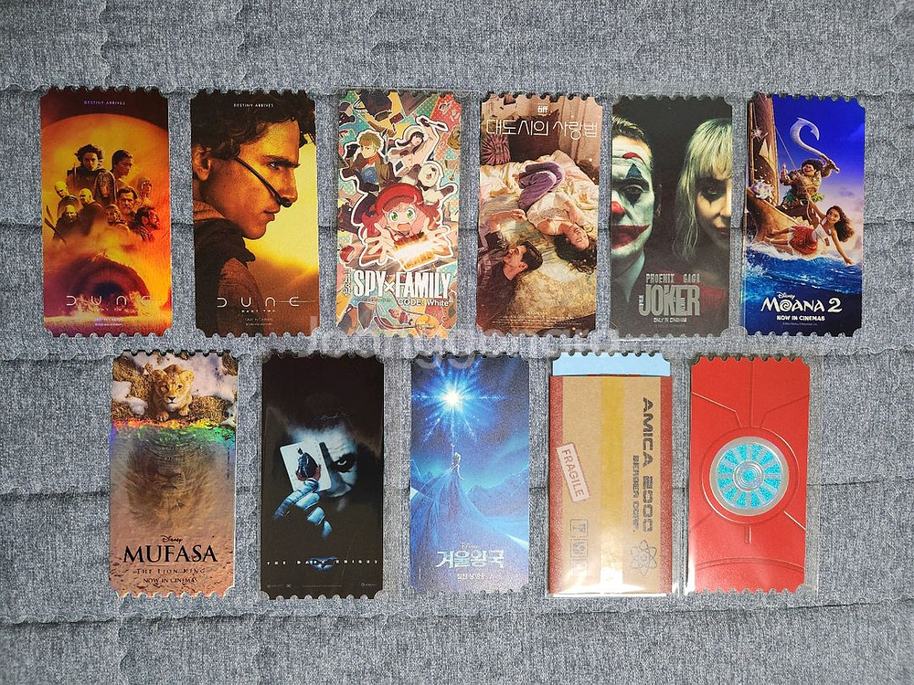 메가박스 시그니처 굿즈 오리지널 티켓 세트--0