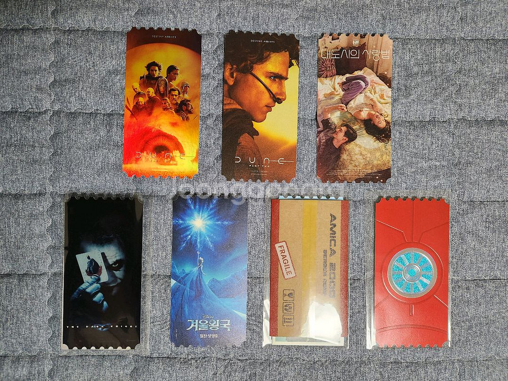 메가박스 시그니처 굿즈 오리지널 티켓 세트--2