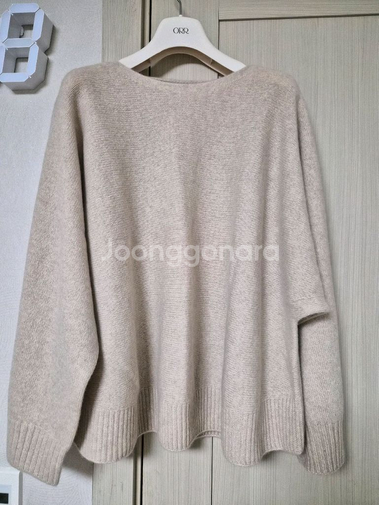 더캐시미어 캐시미어100 홀가먼트 니트탑 프리사이즈 오트밀--1