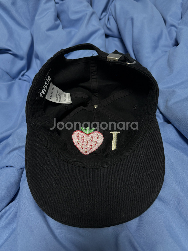 패슬 Strawberry Washed Cap Black--3