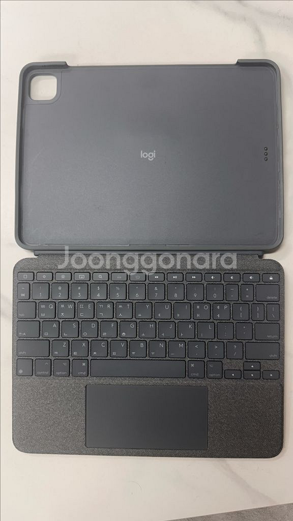 로지텍 콤보 터치패드 아이패드 프로 11 키보드 케이스--2