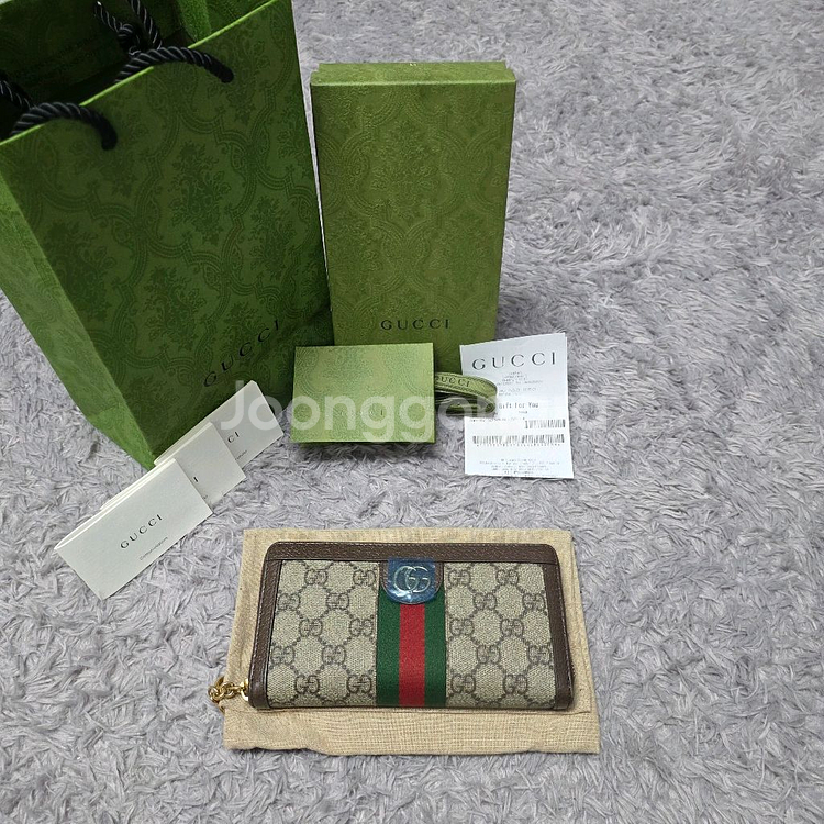 [클로젯][풀구성+영수증][신형24ss]구찌 오피디아 지퍼돌이 장지갑--0