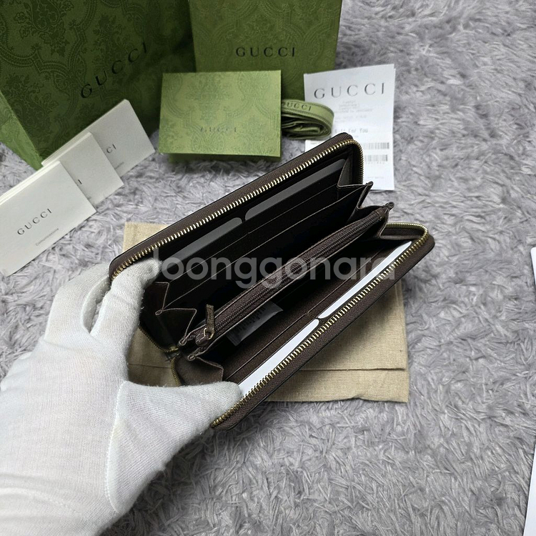 [클로젯][풀구성+영수증][신형24ss]구찌 오피디아 지퍼돌이 장지갑--5