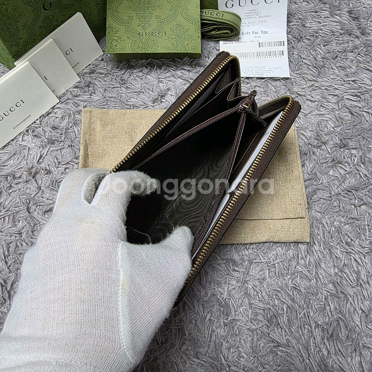 [클로젯][풀구성+영수증][신형24ss]구찌 오피디아 지퍼돌이 장지갑--6