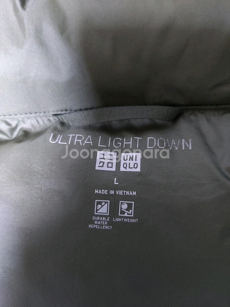 유니클로 울트라 라이트 다운 봉태규패딩(L)--7