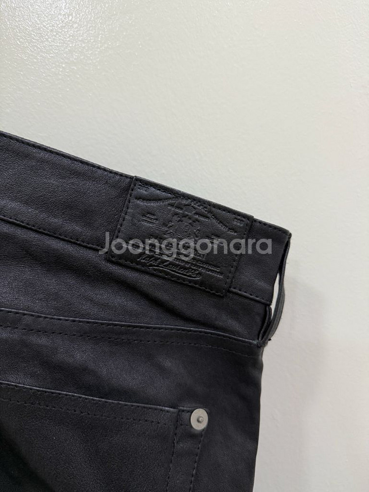 폴로랄프로렌 레더 팬츠 정품--3