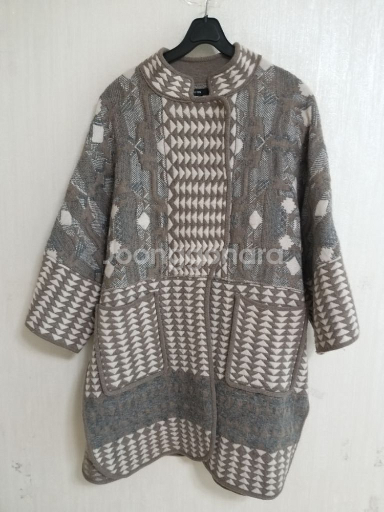 여성 시스템 을.알파카 니트코트(오벅핏90-100)--0