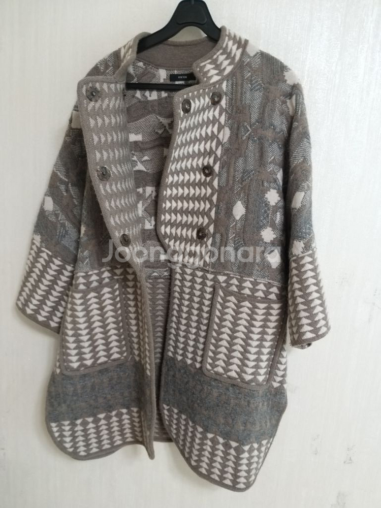 여성 시스템 을.알파카 니트코트(오벅핏90-100)--1